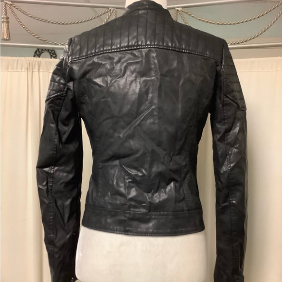 Topshop Faux Leather Cropped Jacket - Picture 6 of 11